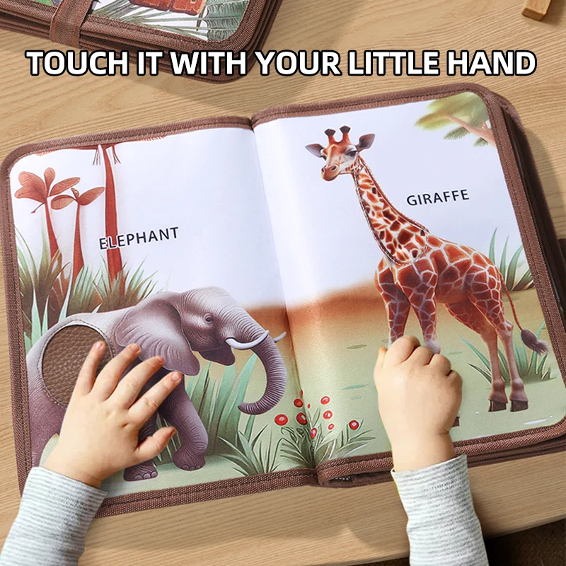 Cognitive and tactile training for children\'s touch books in early education