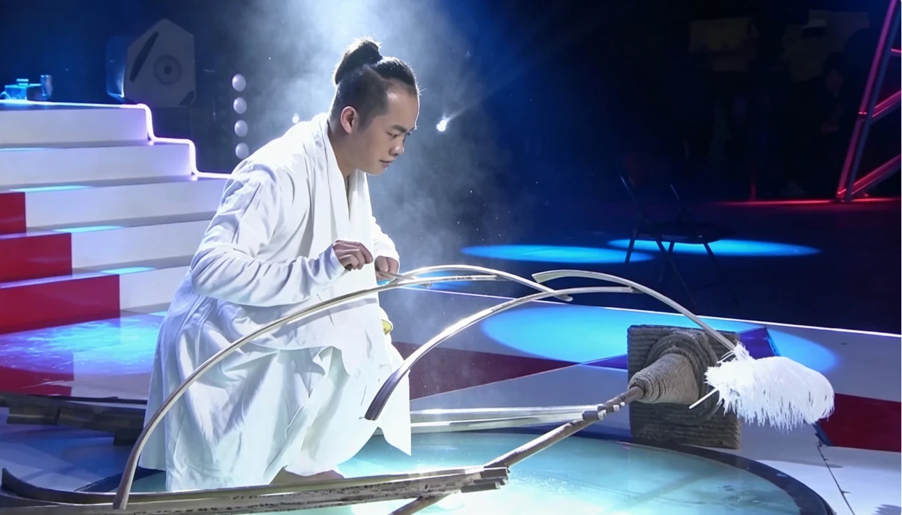 The Power of Concentration Magic Tricks Wooden Sticks Balanced by Single Feather Stage Illusion Gimmick Professional Magician