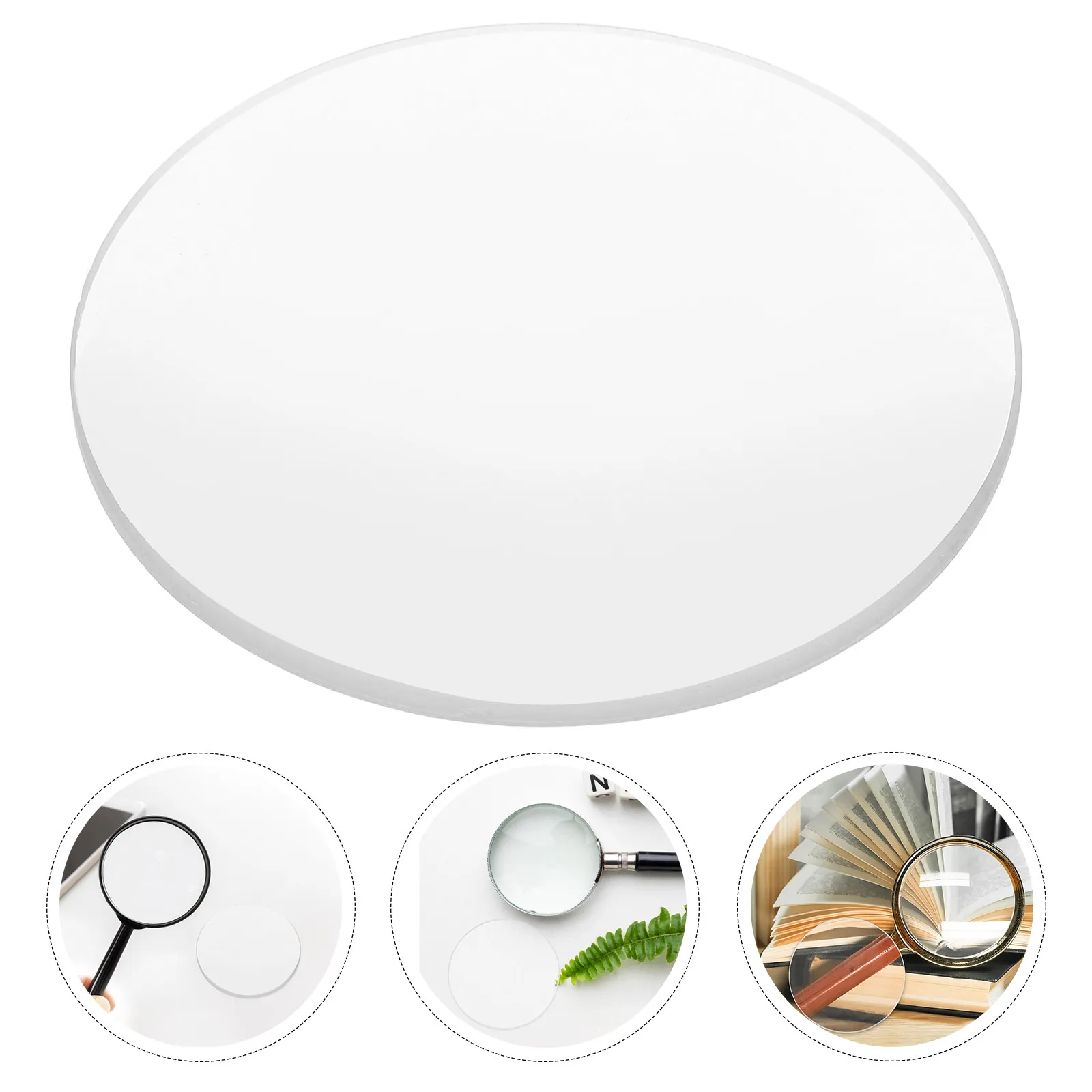 Optical Biconvex Lens Glass Double Convex Lens for Physics Education Clear Focused Imaging Teaching Tool Physics Experimental