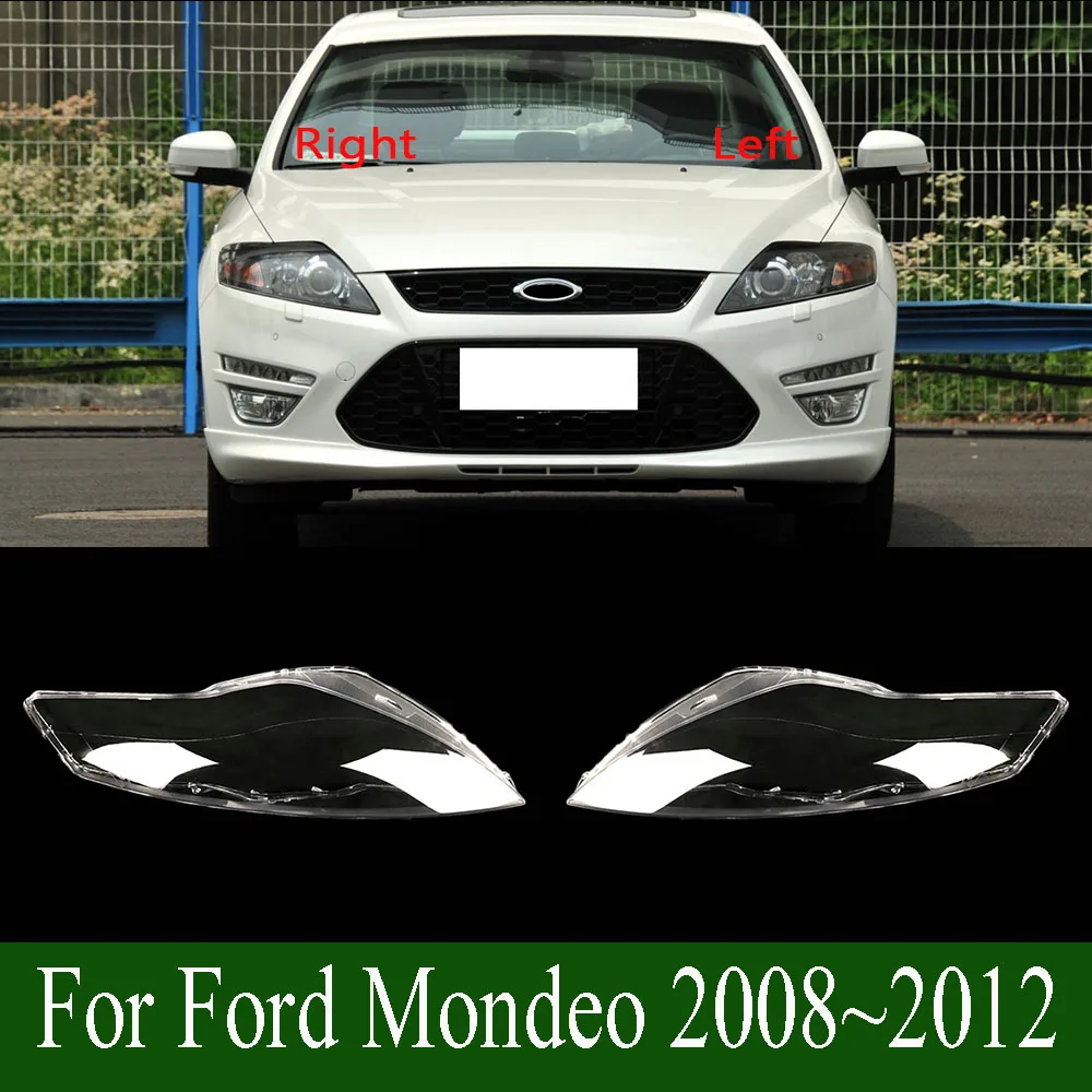 For Ford Mondeo 2008~2012 Headlight Cover Headlamp Lamp Shell Lampshade Transparent Shade Replace Original Lens Plexiglass