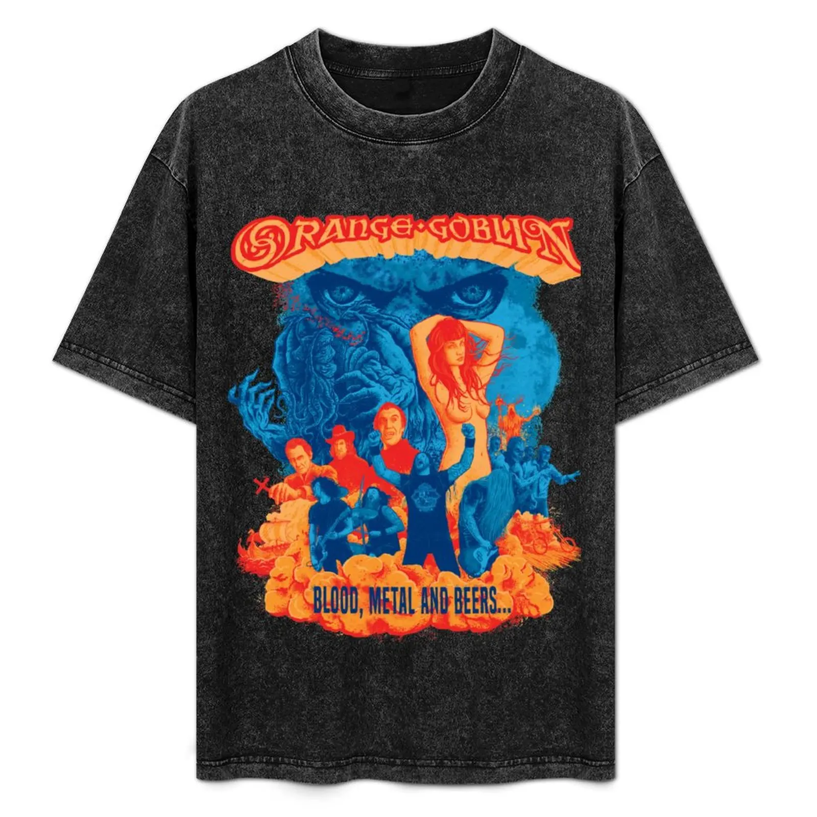 

Orange Goblin Poster T-Shirt blacks T-shirts oversize vintage clothes shirts men graphic