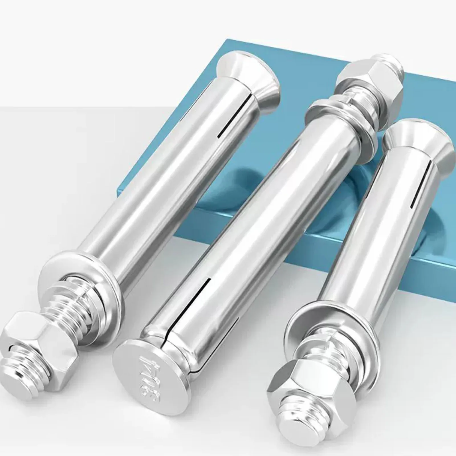 1/2sets M6 M8 M10 M12 M14 M16 M18 M20 304 Stainless Steel Expansion Bolt Extended Pull-Out Expansion Tube Nail Outer Tube