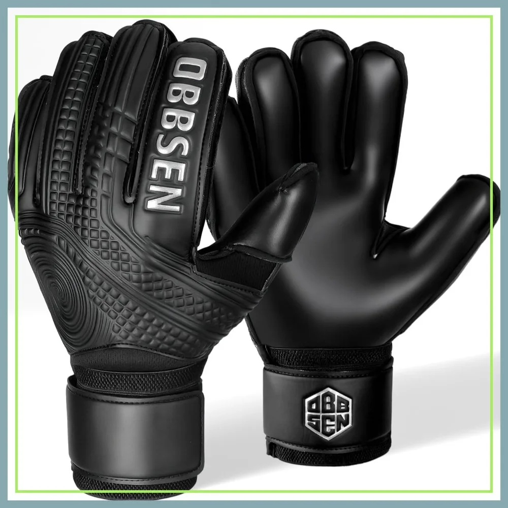 

Youth Adult Soccer Goalie Gloves Strong Grip Latex Palm Breathable Fingersaves