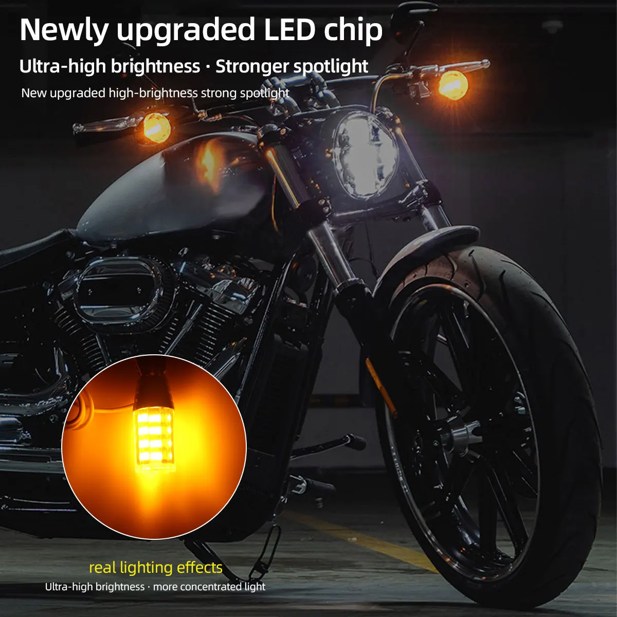 2 قطعة T15 902 904 906 912 921 W16W LED لمبات دراجة نارية بدوره إشارة Canbus يوم تشغيل ضوء 48SMD ثنائي اللون 3014 رقاقة 12 فولت 5 واط #4