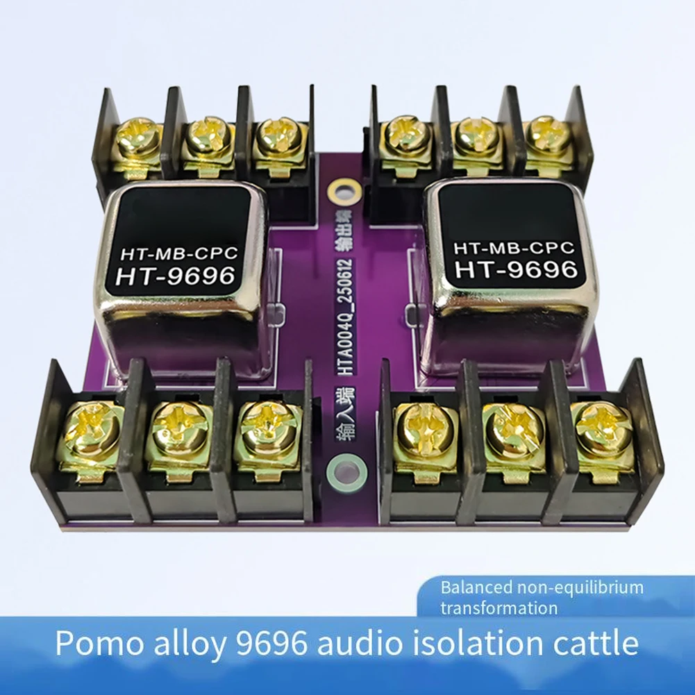 

Аудиоизоляционный трансформатор HT-9696 для преобразования симметричных и несимметричных сигналов, изолятор аудиосигналов (симметричный/несимметричный), компонент для инструментов