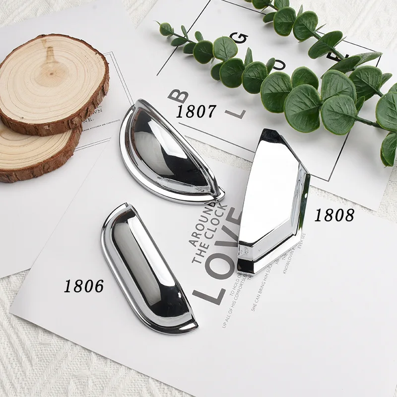French Bright Silver Dresser Pulls Modern Wardrobe Cabinet Drawer Door Handles Light Luxury Furniture Handles Small Single Hole