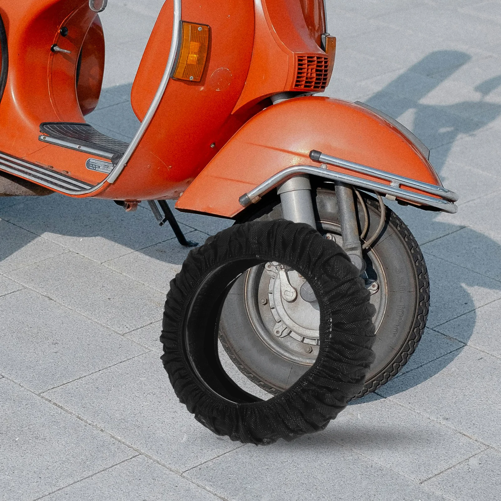 

40pcs Tire Cover Protector Electric Bike Wheelchair Dustproof Non Woven Fabric Covers Tire Protection Sleeve Portable Elastic