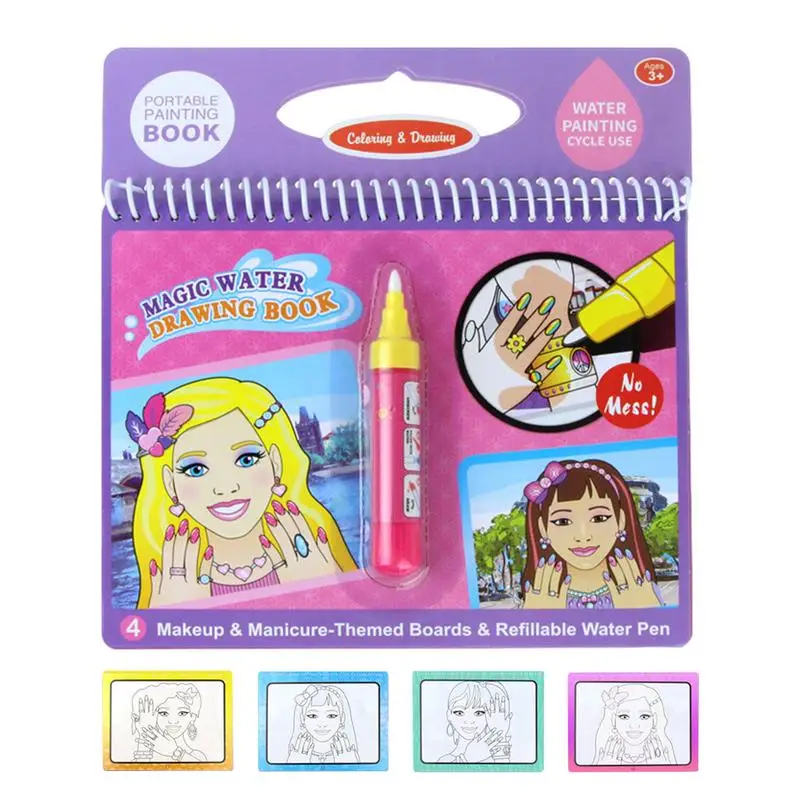 

Water Painting Book Educational Water Painting Book Creative Water Drawing Book Reusable Water Coloring Books For Kids