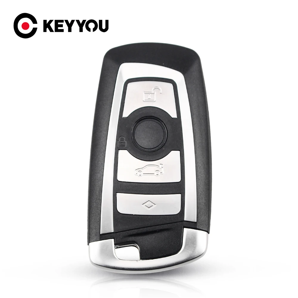 Чехол для дистанционного ключа автомобиля KEYYOU для BMW CAS4 F System 3 5 7 серии 2009-2016 E90 E92 E93 X5 F10 F20 F30 F40