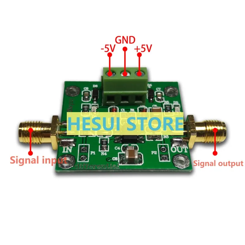 The low frequency signal waveform of the analog integrated operational amplifier module can be changed into a differential opera