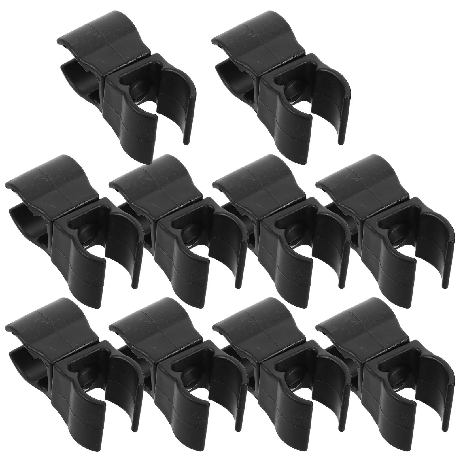 

10Pcs Training Pole Buckle - Reusable Waterproof Plastic Rod Clips for Soccer Football Basketball Marking Safety Barriers Drill