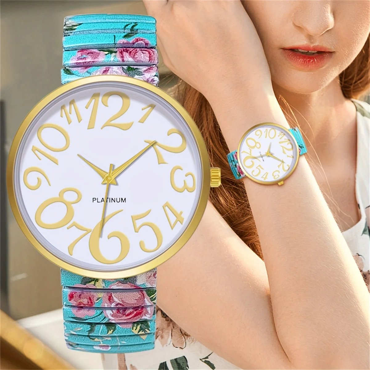 Montre à quartz de marque de luxe pour femme, horloge, montre-bracelet pour femme, cadeau
