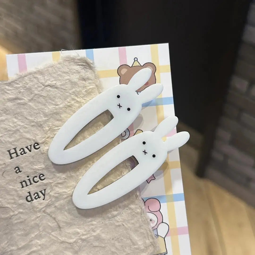 Kawaii Miffy Boris Haarspange mit Pony, süßer Stil, Y2k-Mädchen-Studenten-Kopfbedeckung, Spielzeug und Geschenke für Mädchen