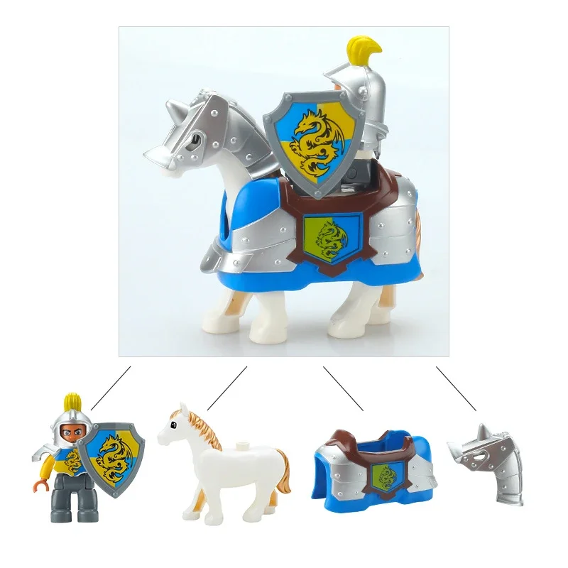 Compatible Big Building Blocks Pirate Series Captain Treasure Chest Accessories Large Bricks Creative Children Kids Toys Gifts