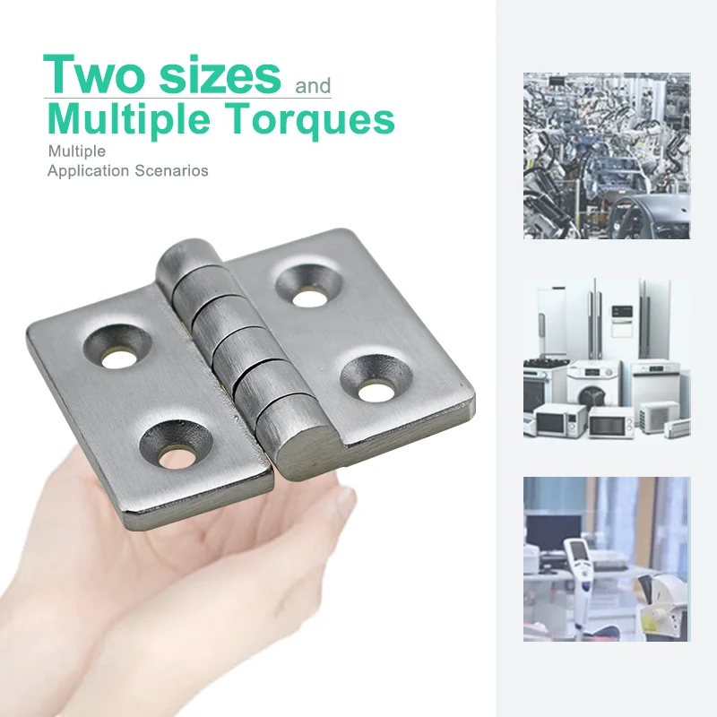 2pcs 304 Stainless Steel Heavy-Duty Butterfly Hinge Industrial Machinery And Medical Equipment Distribution Box
