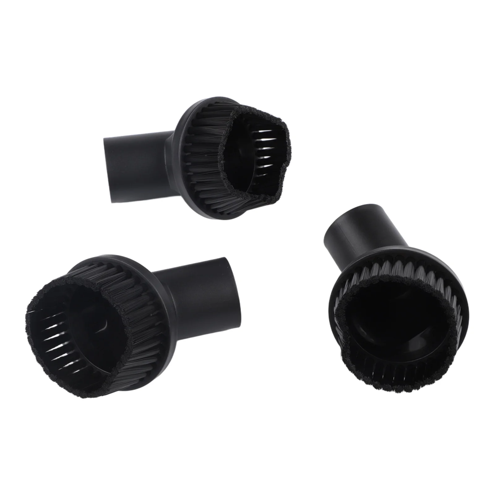 Easy To Install And Reliable To Use Dusting Brush Tools 3 Pcs 35mm Fitting Black Brand New for durable High Quality