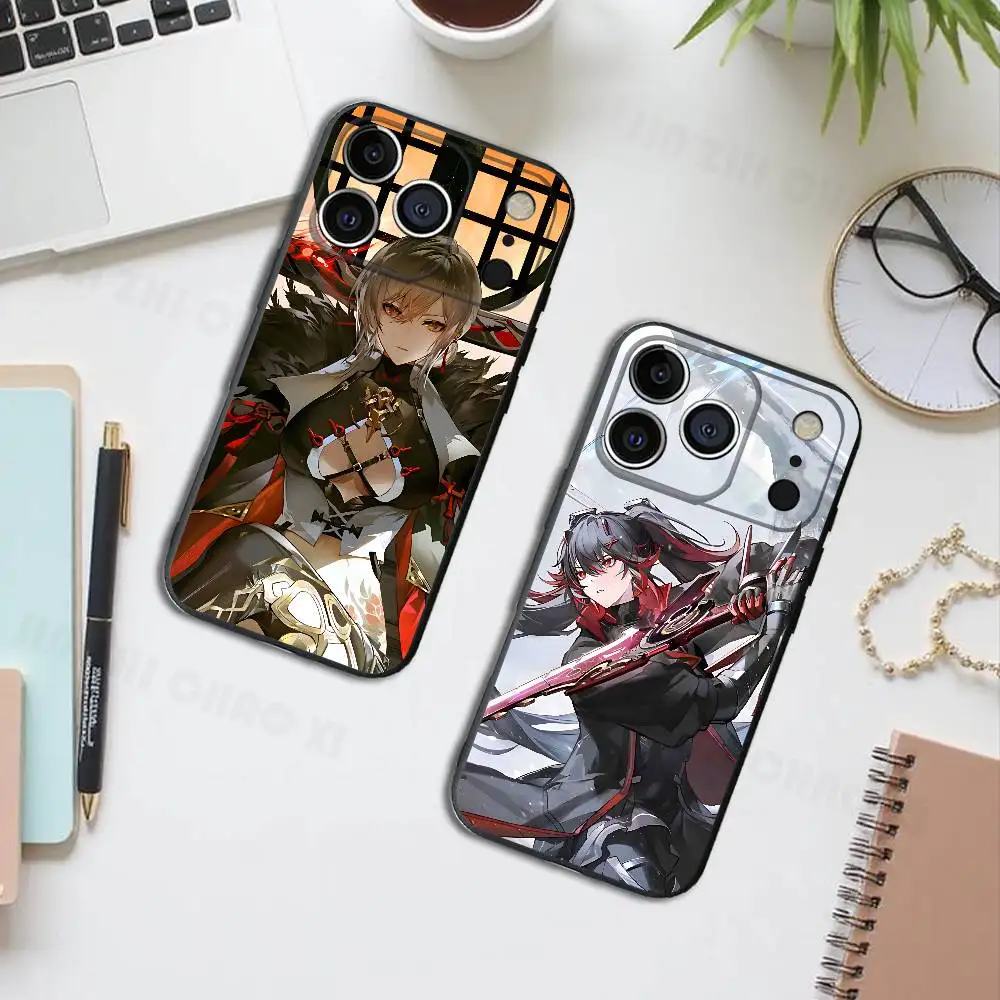 

Punishing G-Gray Raven Game Black Phone Case For IPhone 17 16 15 14 13 12 13 12 11 Pro Max Plus XS XR Silicone Soft Back Cover