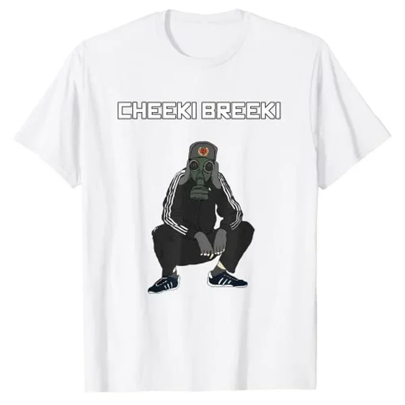 Humor Funny Graphic Tee Tops Men Clothing Customized Products Cheeki Breeki - Gopnik Slav Style Funny Gamer  T-Shirt