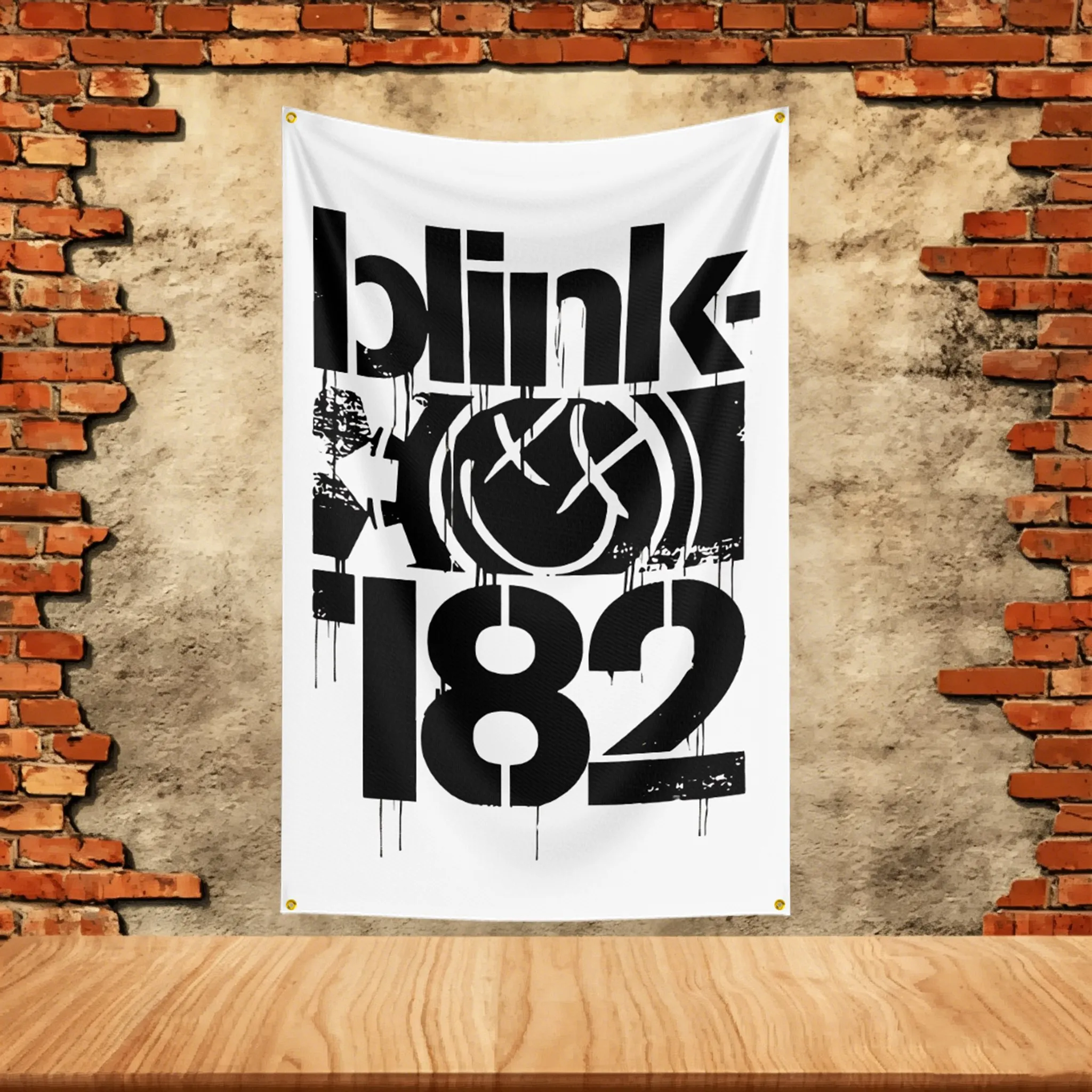 Music Band Flag 3x5ft for B-blink 182 Fans Banner Custom any Image Garage Bedroom Living Room Dorm Wall Hanging Decor Tapestry