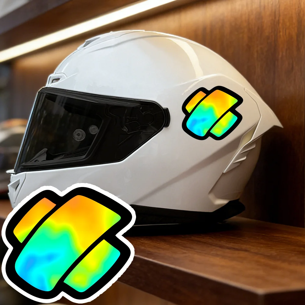 Waterproof Vinyl Decal, Suitable for Fuel Tank, Fairing, Helmet, Window Creative Fun Bandage Pattern Motorcycle Car Sticker