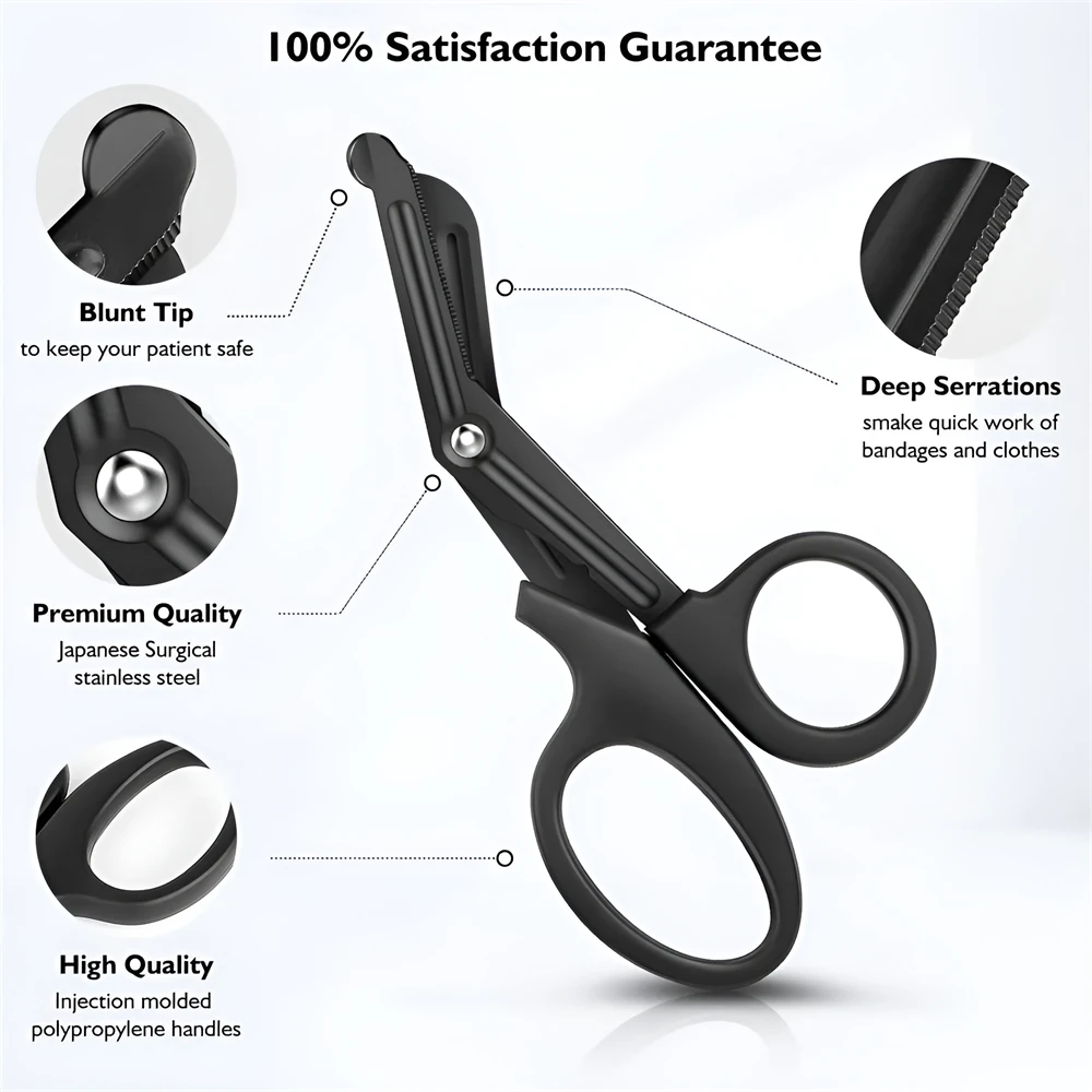 Survive Rescue Scissor Gauze Cutter Emergency First Aid Shear Outdoor Clothes Cutting Gardening Tactical Medical Scissors Tools