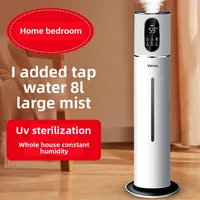 Humidificateur d'air ultrasonique de grande capacité, 8l, pour aromathérapie domestique, humidificateur économe en énergie pour grandes pièces 4