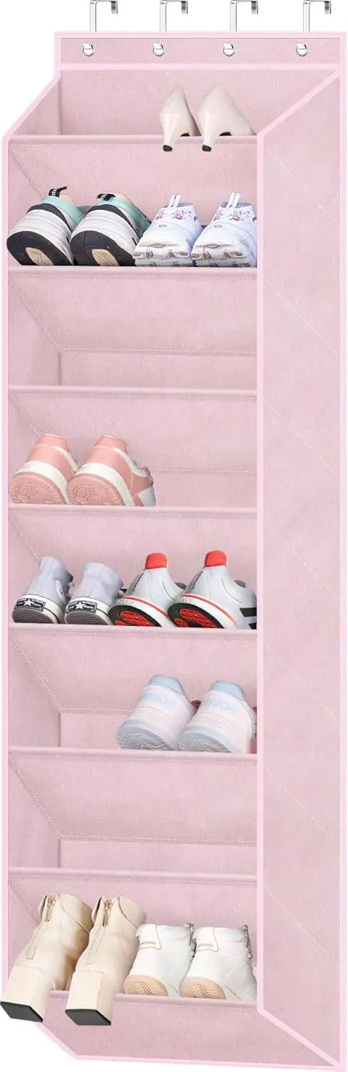 

Over The Door Shoe Organizer for Closet, Kids Sneaker Storage for Hanging Shoe Rack for Door with Large Deep Pockets for Todd
