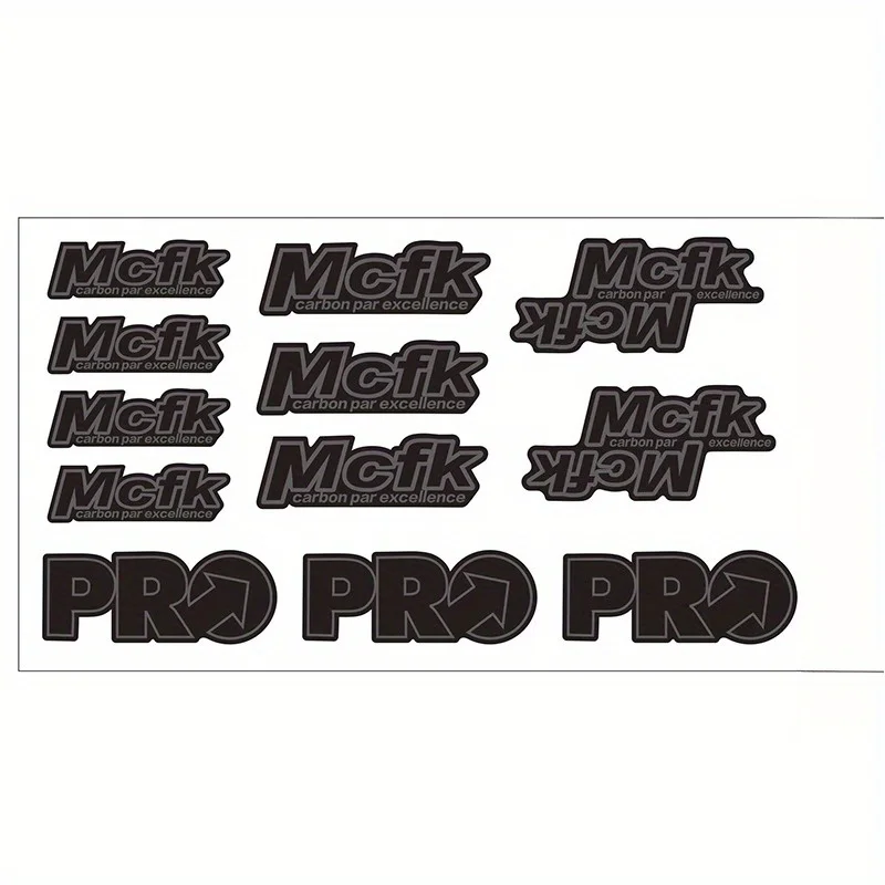 1 Set MCFK Bike Decals – For Seatpost, Handlebar, Fork – Scratch Guard & Custom Style for Road Bikes & More view 3