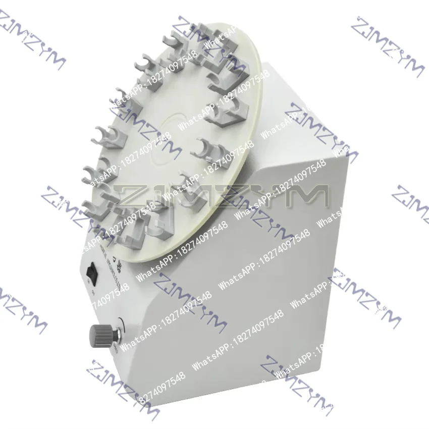 XK03 Vertical Blood Tube Rotator Blood Collection Tube Mixer 360° Type Tube Roller for 15pcs Tubes 0-32rpm