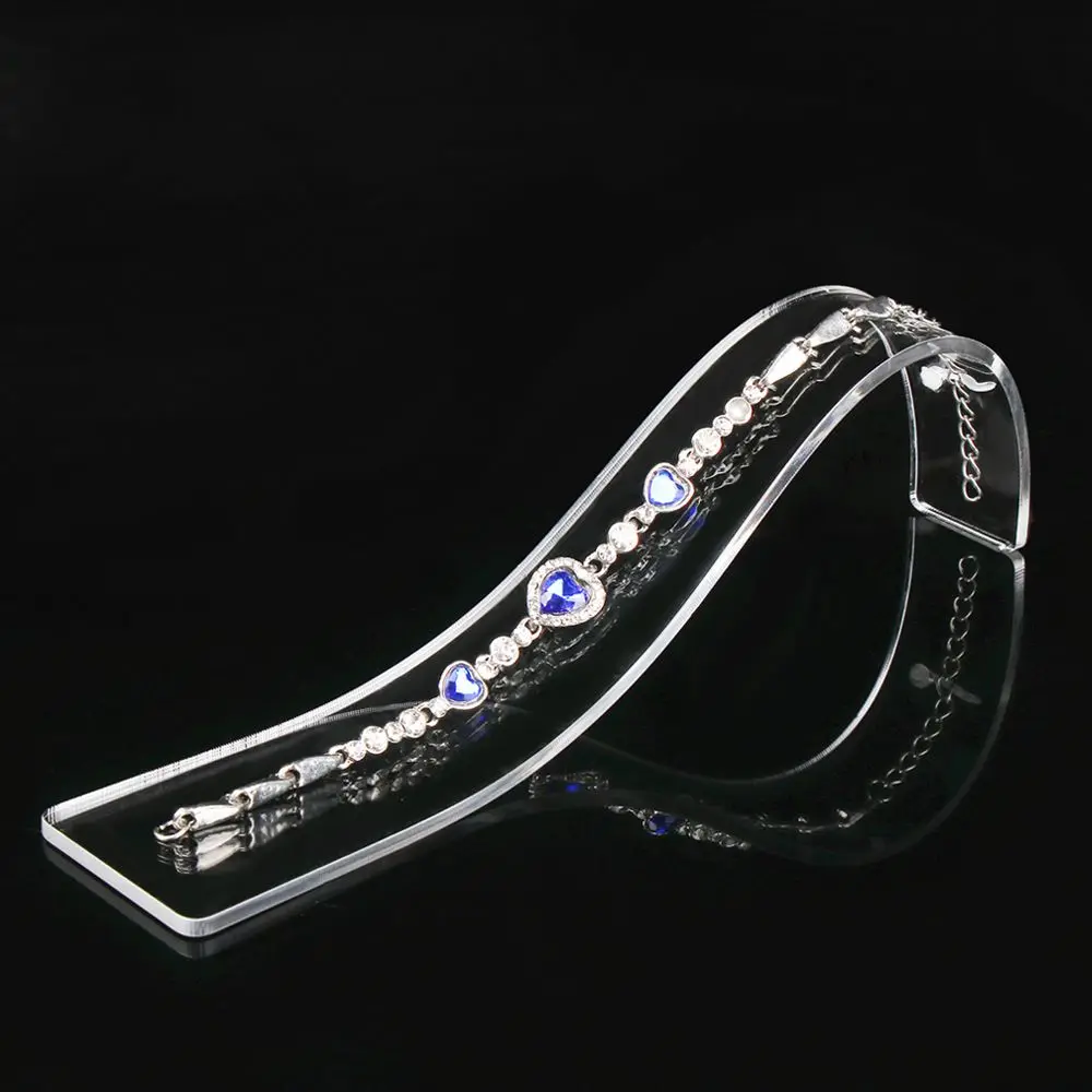 منحني الشكل الأزياء سطح المكتب تخزين المعارض عرض حالة قلادة المنظم سوار حامل ساعة عرض المجوهرات الوقوف