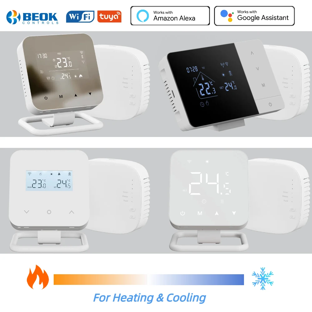 Smart Wi-Fi Thermostat for Gas Boilers with USB Power