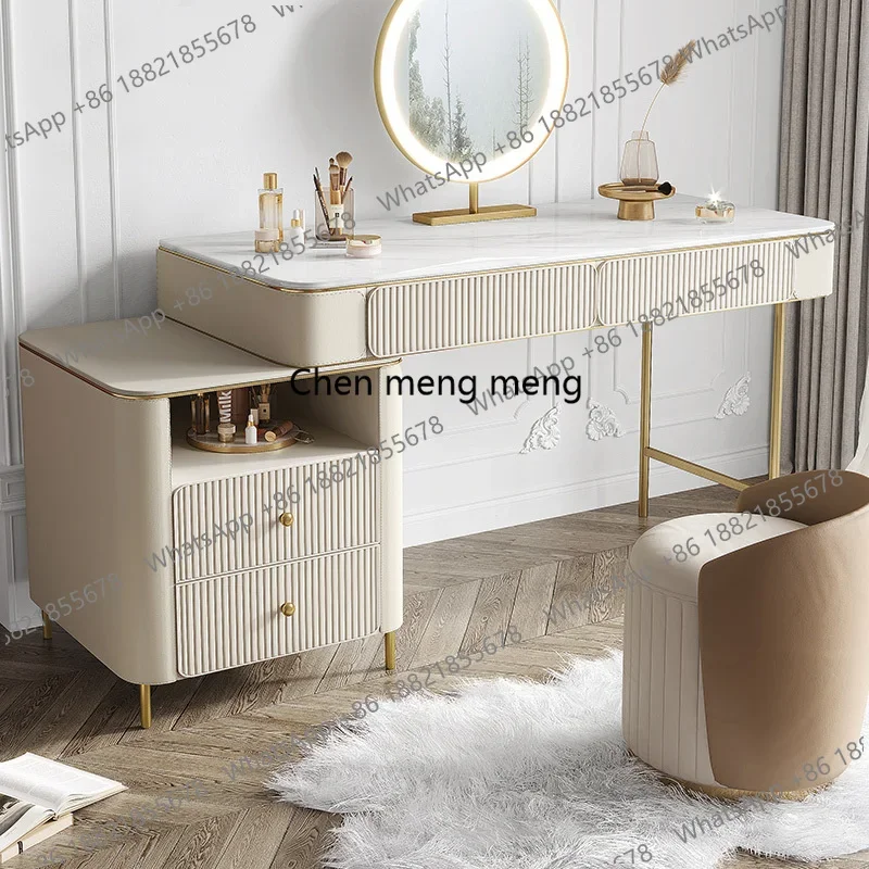 Modern Design Dressing Table Set Makeup Table with Drawers Dresser Table for Living Room