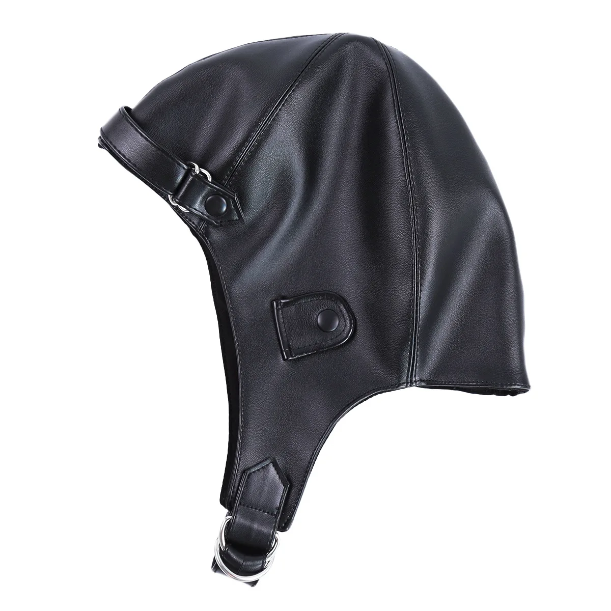 PU หมวก DJ Performance Props ตกแต่งหมวกหน้ากากเหมาะสําหรับปาร์ตี้ฮาโลวีนเครื่องแต่งกาย COSPLAY Props