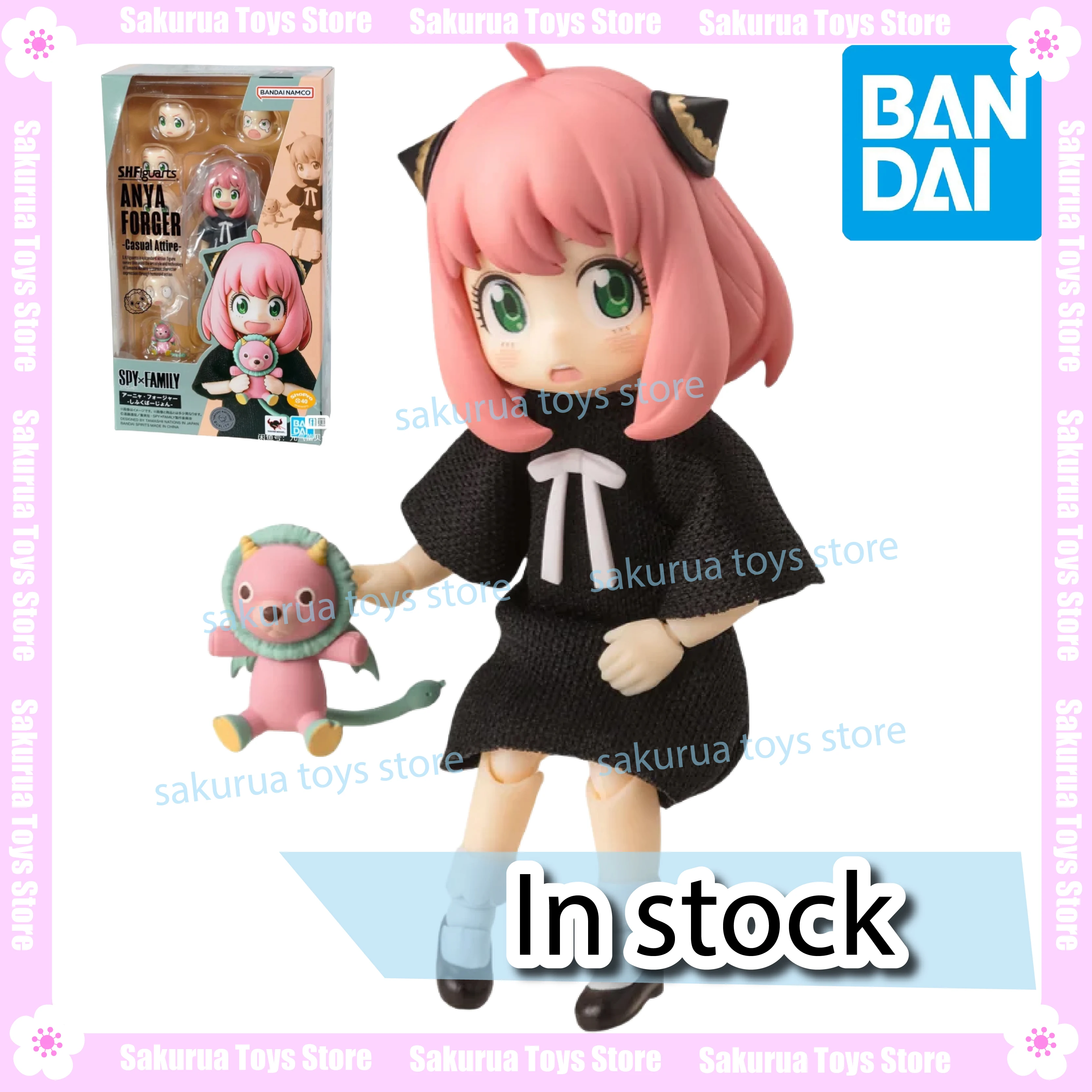 

In Stock Bandai Genuine S.H.Figuarts Anya Fojie Private Server Edition Anime Peripherals Actual Doll Collection Gifts
