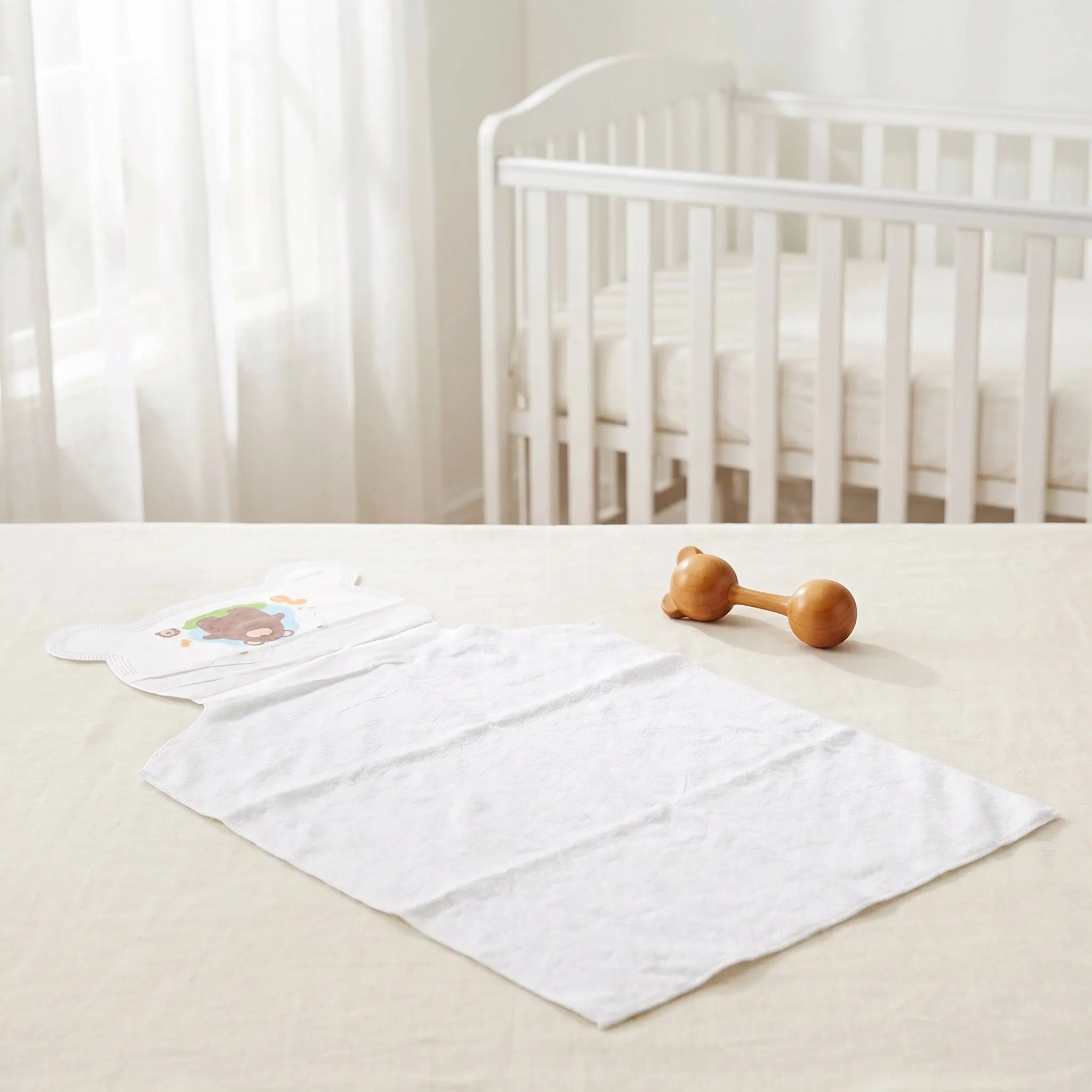 10pcs Baby Towels Sweat Absorbing Pure Cotton Infant Essentials Newborn Back Wet Pad Girl Boy Toddler Kindergarten Hygienic