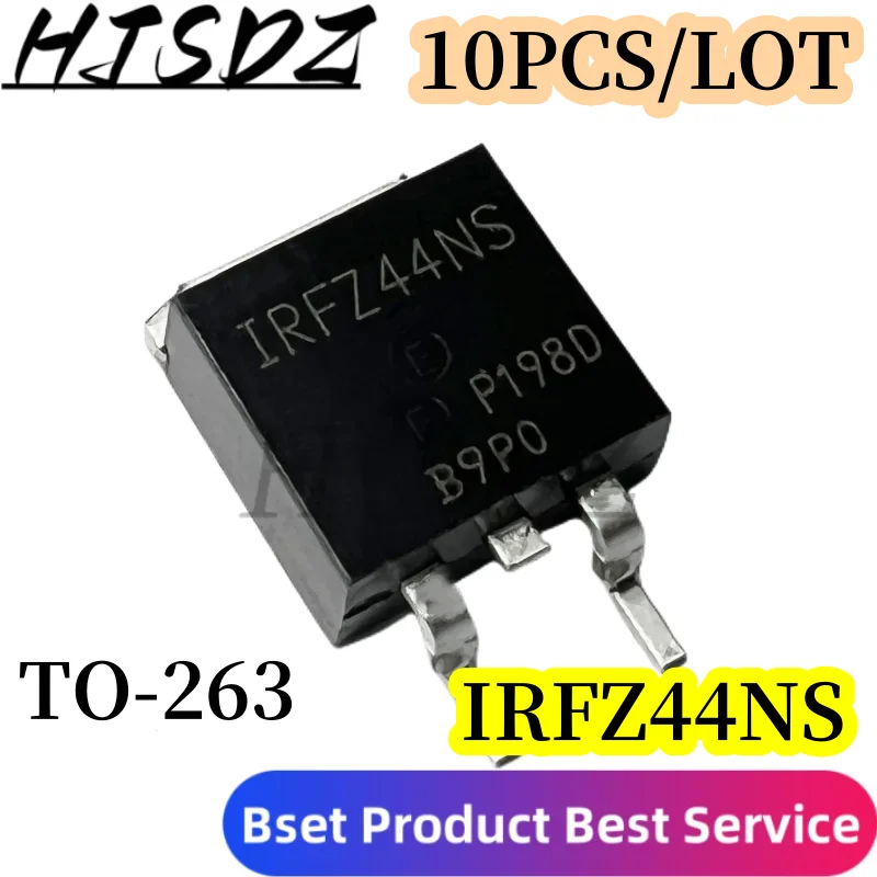 

10PCS/LOT Nuevo MOSFET SMD de IRFZ44NSTRLPBF TO-263 IRFZ44NS FZ44NS en Stock