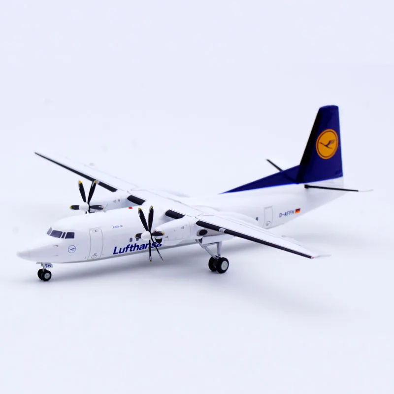 SA2024 Liga Avião Colecionável Presente JC Asas 1:200 Lufthansa Airlines Fokker 50 Diecast Modelo de Aeronave D-AFFH Com Suporte