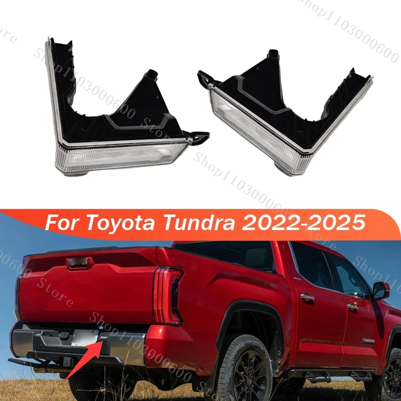 

For Toyota Tundra 2022 2023 2024 2025 Car Rear Bumper Licence Plate Light Signal Lamp Indicator Light Accessories