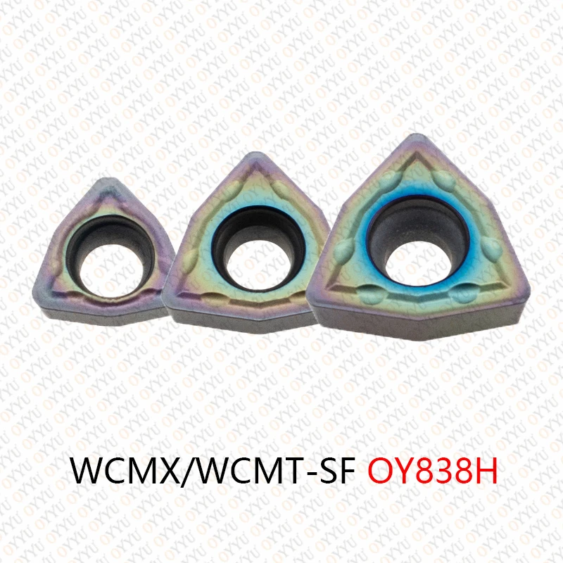 OYYU U Type WCMX WCMX030208 WCMX040208 Lathe Carbide Insert WCMT050308 06T308 080412 SF WCMT OY838H Machining Stainless Steel