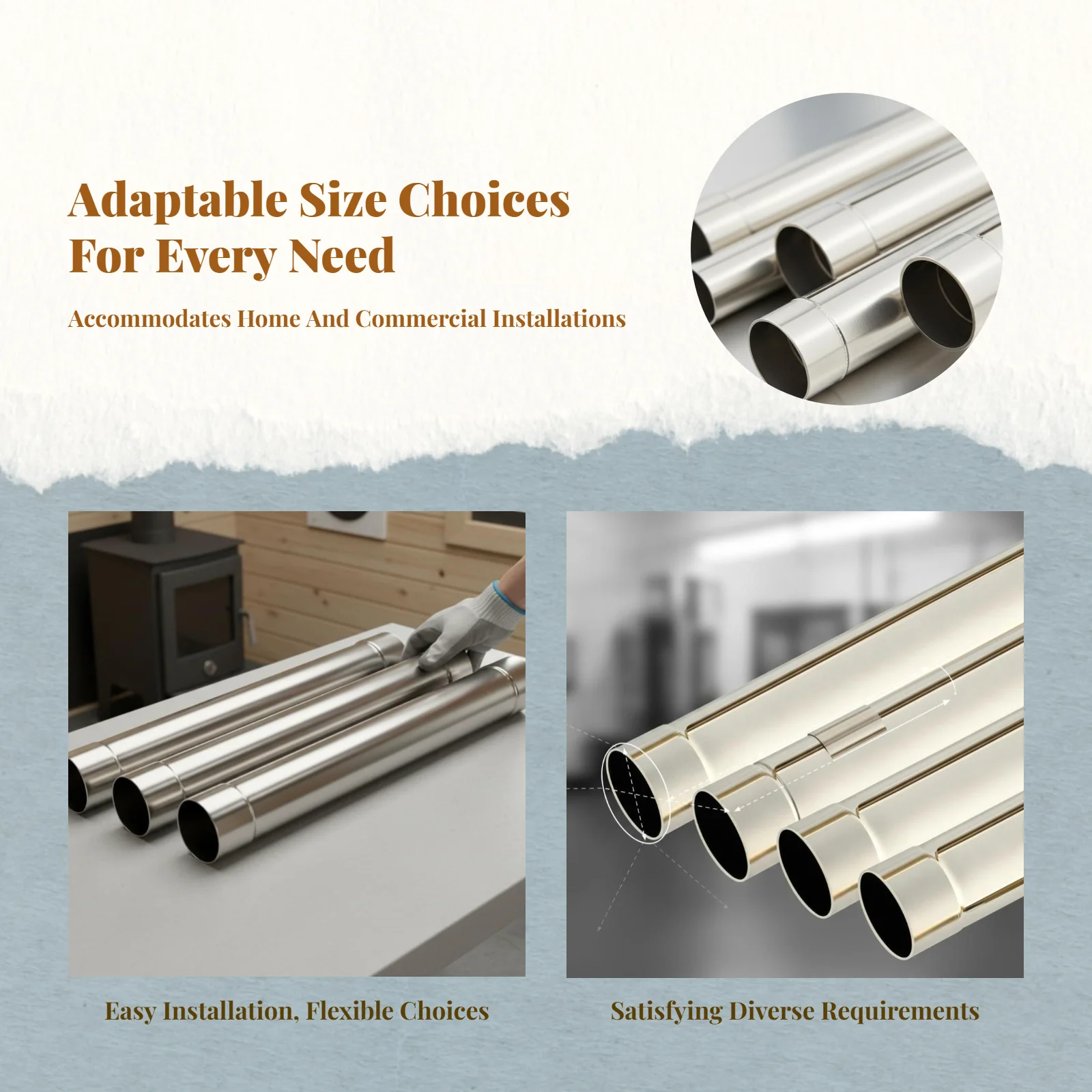 

Stainless Steel Chimney Elbow, Heat-Resistant, Durable