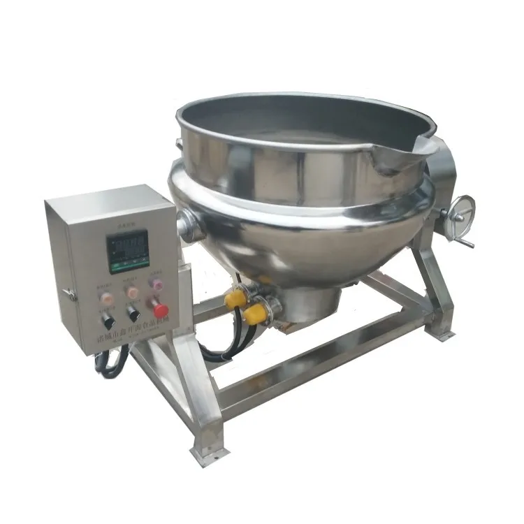 Steam Gas Electric Jacketed Kettle with Mixer Jam Cooking Equipment