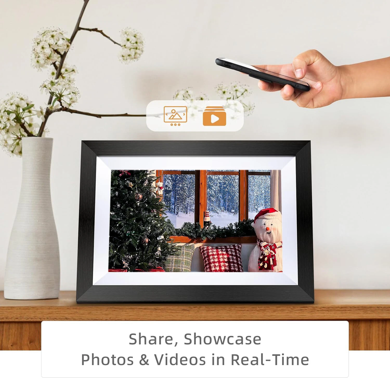 Interactive 10.1 Inches Touchscreen Smart Frame Full-Featured Multi-Function Digital  Frame WIFI IPS TF-Card Supported