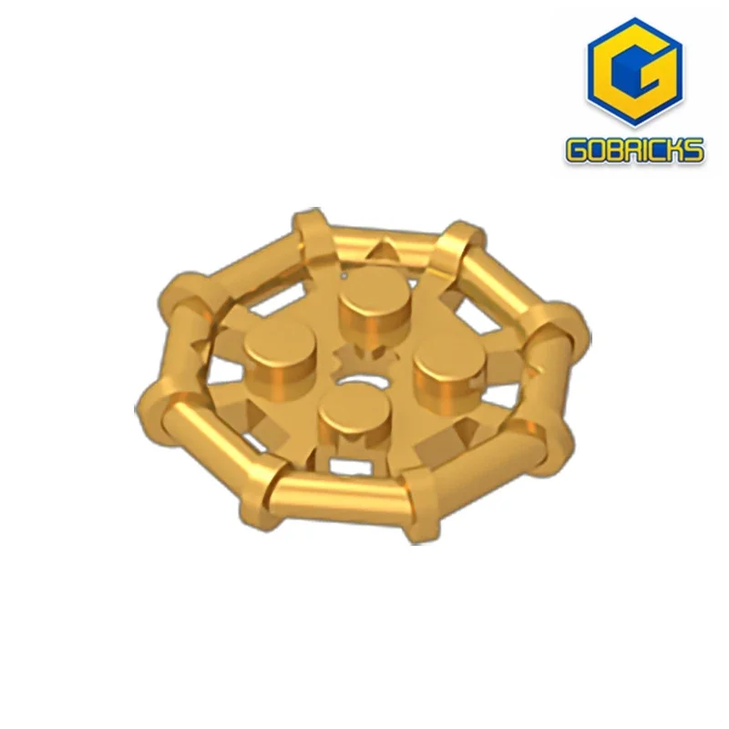 GDS-1075  Modified 2 x 2 with Bar Frame Octagonal, Reinforced, Completely Round Studs compatible with lego 75937 3003