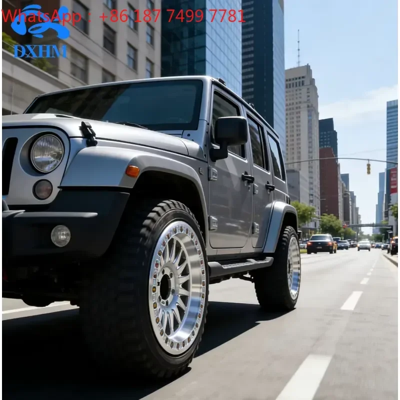 Custom Beadlock Wheels 8Hole Forged 16 17 18 19 20 Inch Deep Lip Concave Dish 8x170 8x180 Dub Floaters Rims for Pickup Suv