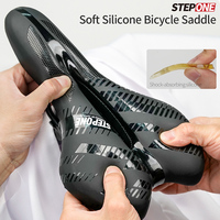 STEPONE Bike Saddle Mountain MTB Road Cycling Cushion Seat Exercise Soft Silicone Gel Shockproof Comfortable Hollow Saddle