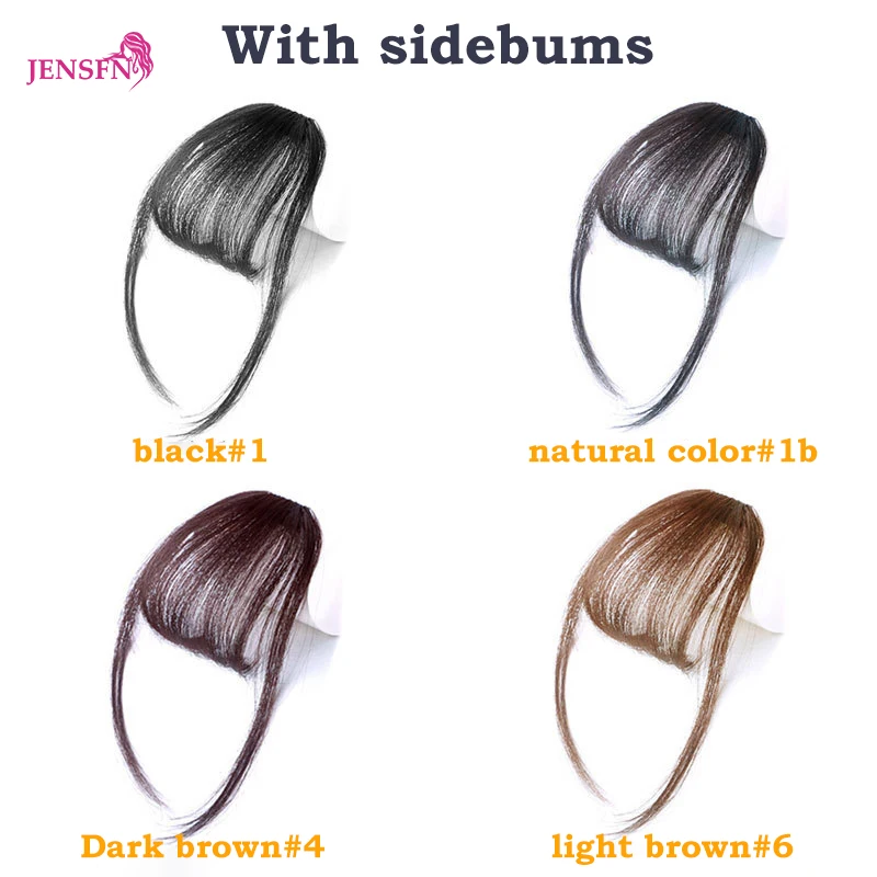 Air Bangs  Human Hair Styling Tools Hair Clip-In Extension Hair Fake Fringe Natural False Hairpiece Women Clip In Bangs - Image 3