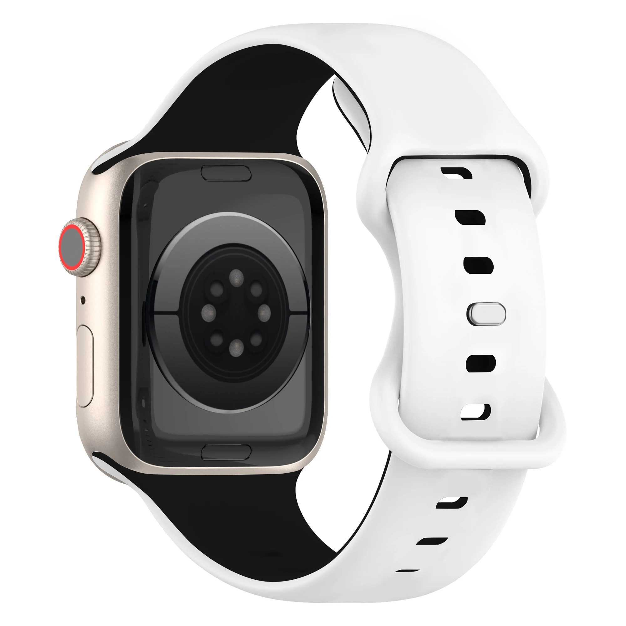 Cinturino per iWatch 42/44/45/49mm 38/40/41mm Cinturino sportivo in silicone alla moda per orologi serie Ultra2 Se 9/8/7/6/5/4/3_voghion.com
