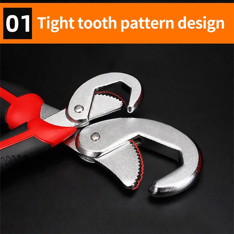 Multifunctional Large Opening Wrench Double Ended Portable Universal Screw Plate Hand Tools Bathroom Kitchen Articles for Use