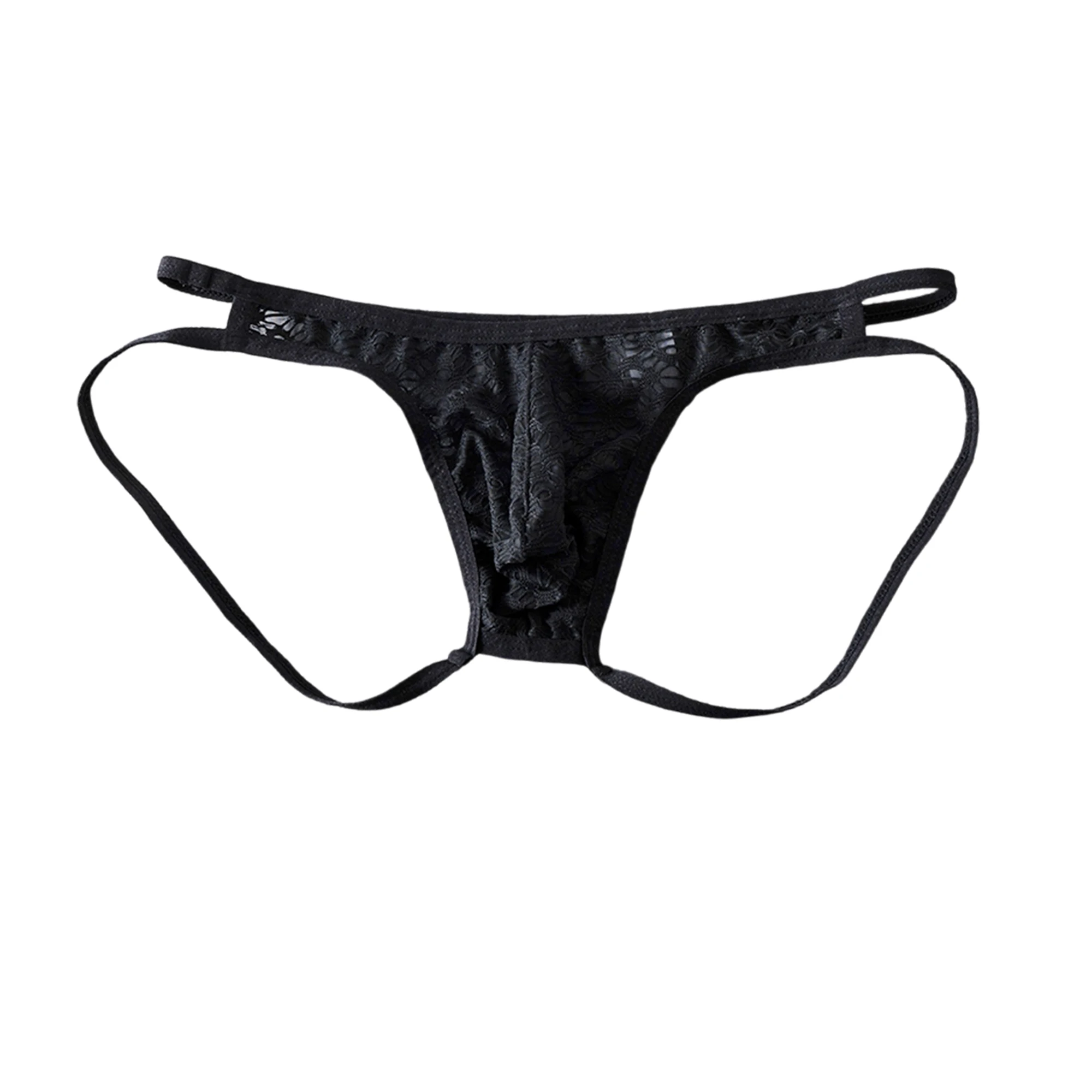 5PCS/Lots Men's Mesh Perspective Underpants Thongs Breathable Boxer Shorts Briefs Bulge Pouch G-Strings Trunks Sexy Male Panties