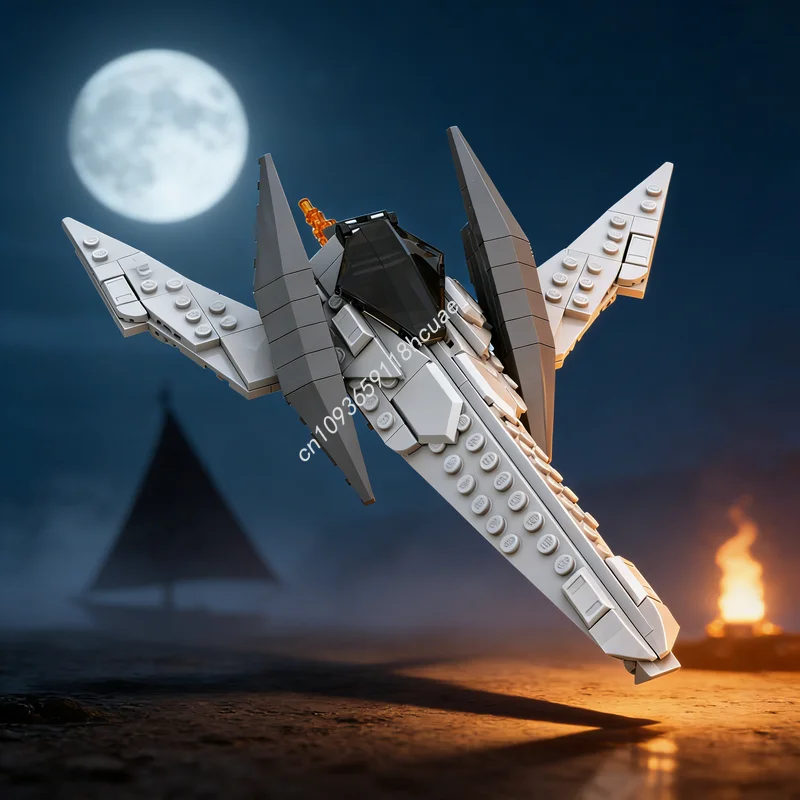 169 peças MOC Arwing Star Fox: Blocos de Montar Espaciais, Brinquedo de Construção DIY, Ideia Criativa, Presentes de Natal, Educação, Tijolos de Montar